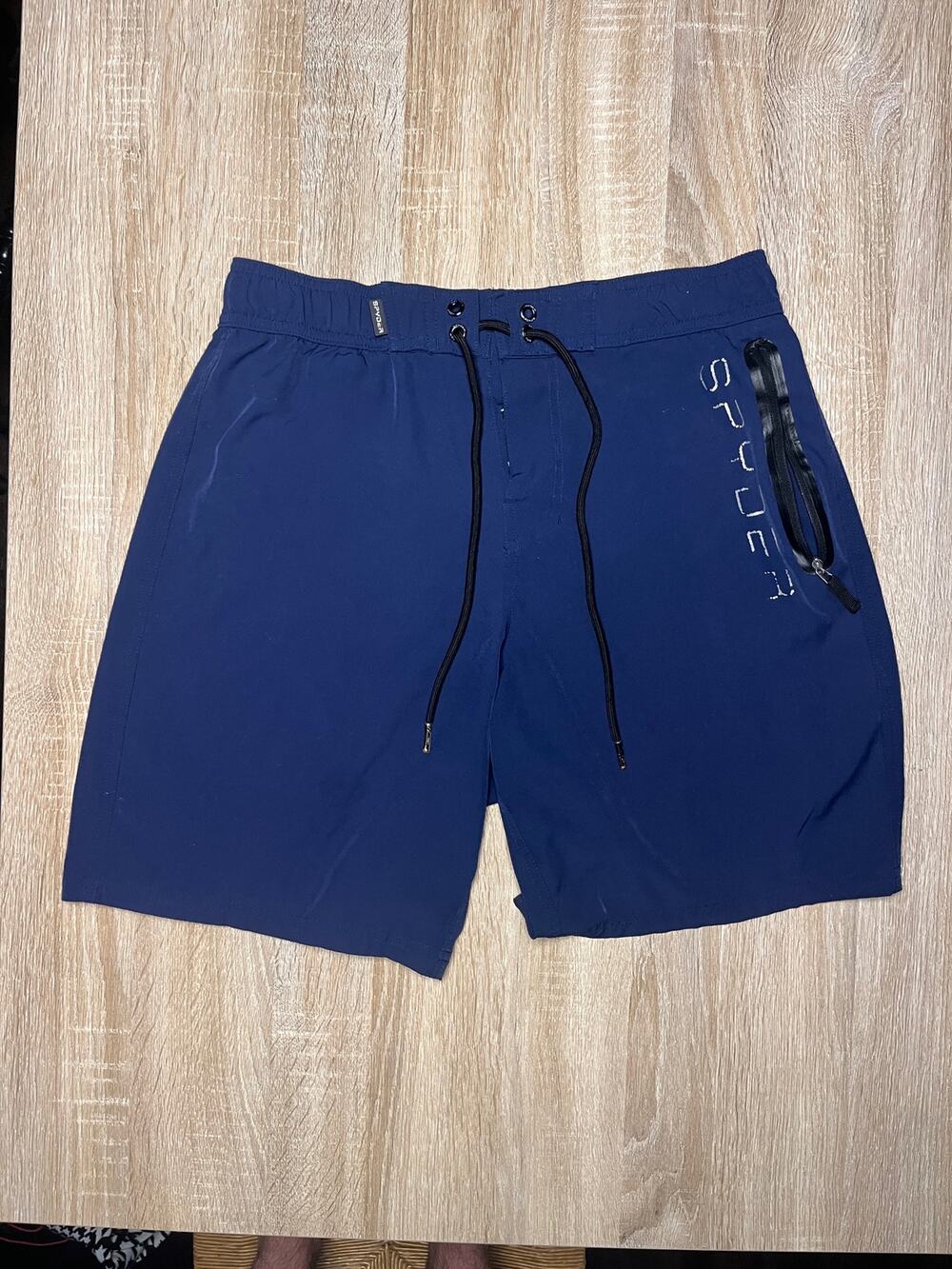 Spyder Swim Mens Shorts Trunks Blue Sz Medium UV Protection